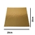 Carton Laminado Dorado Cuadrado 20cm x 20cm x 1u.