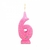 Imagen de Vela Numero DORYPLAST con Gibre Rosa
