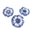 Escarapela Redonda Grande Con Perla Strass x 1u.