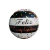 Globo Metalizado Redondo Feliz Cumpleaños Rayado Blanco y Negro Con Confetti Multicolor 10"