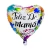Globo Metalizado Corazon Feliz Dia Mama 18"