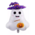 Globo Metalizado Silueta Fantasma Con Gorro Violeta