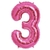 Globo Metalizado Rosa 16" 40cm Numero - tienda online