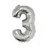 Globo Numero Plateado 30" x 70cm - tienda online