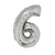 Globo Numero Plateado 30" x 70cm - comprar online