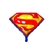 Globo Metalizado Silueta Grande Logo Superman 60cm