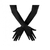 Guantes Dama Charleston Negros 55cm