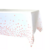 Mantel Metalizado 137x183cm Estampado Estrellas Blanco y Rosa