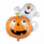 Globo Metalizado Mini Silueta Calabaza Con Fantasma