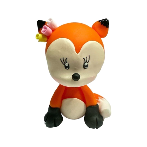 Adorno Porcelana Fria Zorrito Mini 6cm