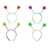 Vincha Fluo Resorte Estrella x 4u. MOLDINPLAST