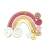 Adorno Arco iris Nordico Porcelana Grande Rosa