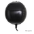 Globo Orbz Metalizado Esfera Negra 22"