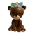 Adorno Porcelana Fria Oso con Plumas 9cm Animalitos del Bosque