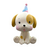 Adorno Porcelana Fria Perro con Bonete 10cm
