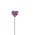 Adorno Pinche Corazon Mini Palito Rosa Metal x 1u.