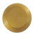 Plato Grande Redondo Plastico Perlado Dorado 23cm