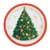 Plato Polipapel 17cm Arbol de Navidad x 6u.