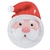 Plato de Polipapel con Forma 16.5x20cm Santa Claus x 6u.