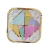 Plato Marmolado Multicolor con Stamping x 8u.