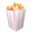 Pochoclero Pop Corn Rosa Pastel y Blanco x 10u.
