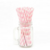 Sorbetes de Polipapel Rayado Rosa Pastel y Blanco x 20u.