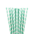 Sorbetes de Polipapel Rayado Verde Pastel y Blanco x 20