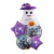 Set 5 Globos Metalizado Halloween Fantasma Sombrero