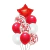 Set 9 Estrella Metal y Globo Latex Perlado Confetti en internet