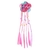 Set Mini Broches Infantil con Pelo y Corazon x 6u.