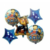 Set 5 Globos Metalizado Chase Paw Patrol