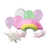 Set 7 Globos Metalizado Arco Iris con Estrella Chispita