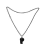 Collar de Cuentas Con Silbato Negro 80cm
