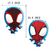 Globo Metalizado Silueta Spidey