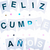 Banderin Feliz Cumple Celeste Stamping Azul