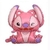 Globo Metalizado Silueta Stitch Rosa