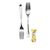 Tenedor Plastico Plata x 20u.