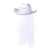 Sombrero Vaquero Sheriff con Velo Novia Blanco - comprar online
