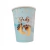 Vaso Polipapel Baby Celeste Stamping x 8u.