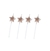 Velas Forma Estrella Rosa Gold x 4u.