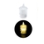 Vela de Noche Led Cristal Baja 5cm x 1u.
