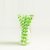 Sorbetes de Polipapel Rayado Verde Manzana y Blanco x 20u.
