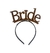 Vincha Team Bride Holografica Rosa Gold x 1u.