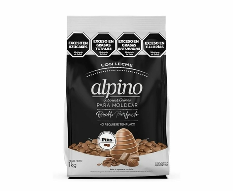 Chocolate PINS con leche Alpino LODISER x 1kg. - comprar online