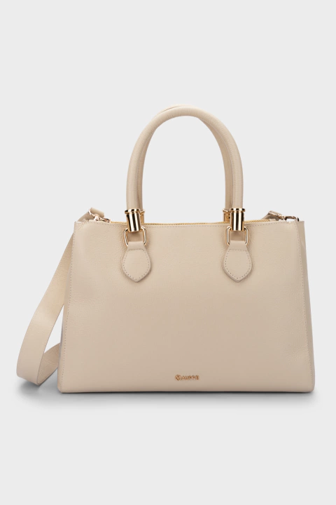 Bolsa Tote Off White em Couro Grande