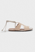 Sandália Rasteira Off White Com Amarração - comprar online