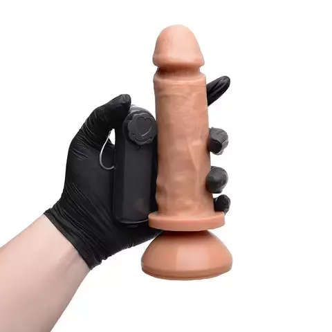 PROTESE (17 X 4CM) COM VIBRO E ESCROTO - KGEL