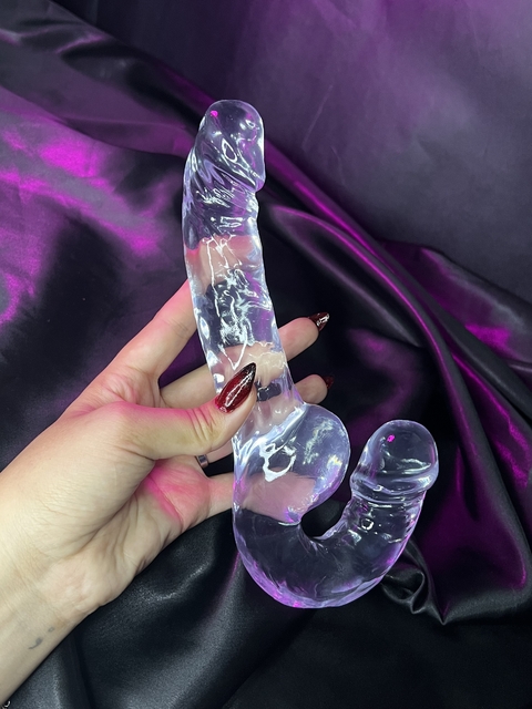 PRÓTESE (15X3,4CM) DUPLO LESBIAN JELLY - GENERAL IMPORT