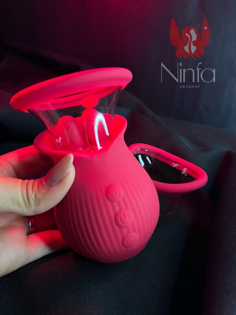 VIBRADOR SUGADOR VÁCUO 3 EM 1 SCARLET (REGARREGÁVEL USB)