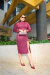 Vestido Midi Com Fenda - Bella Dona